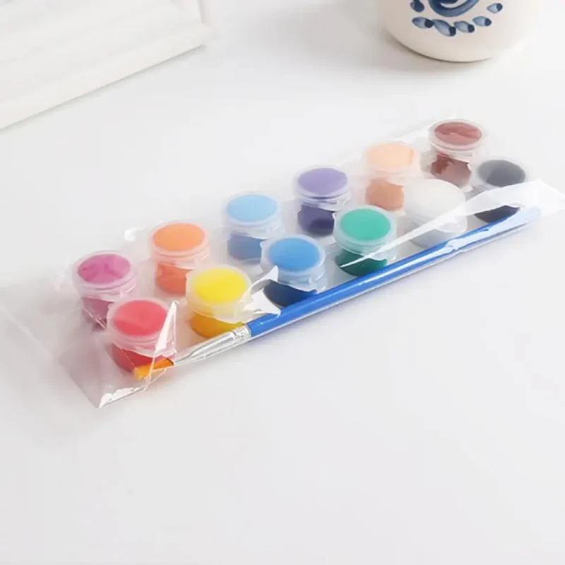 Solid 12 Watercolor Pigment Ceremics Pottery Paint Brush DIY Art Crafts Set Hand-painted Acrylic Paint Art Graffiti Pigment Set - Image 3