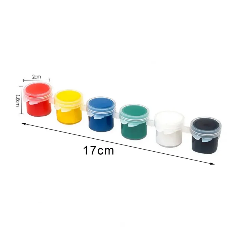 Solid 12 Watercolor Pigment Ceremics Pottery Paint Brush DIY Art Crafts Set Hand-painted Acrylic Paint Art Graffiti Pigment Set - Image 6