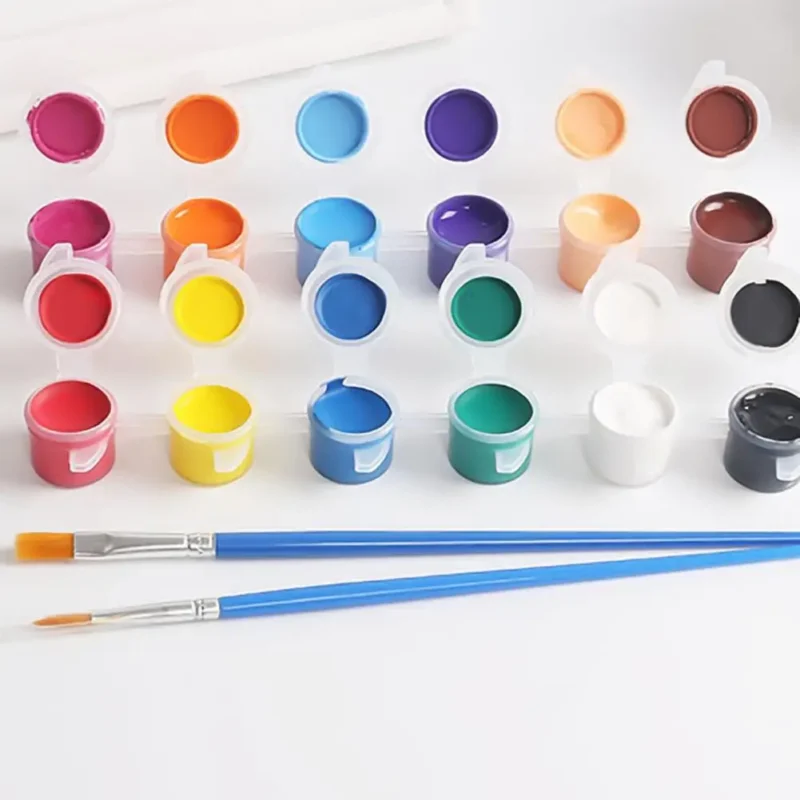Solid 12 Watercolor Pigment Ceremics Pottery Paint Brush DIY Art Crafts Set Hand-painted Acrylic Paint Art Graffiti Pigment Set - Image 2